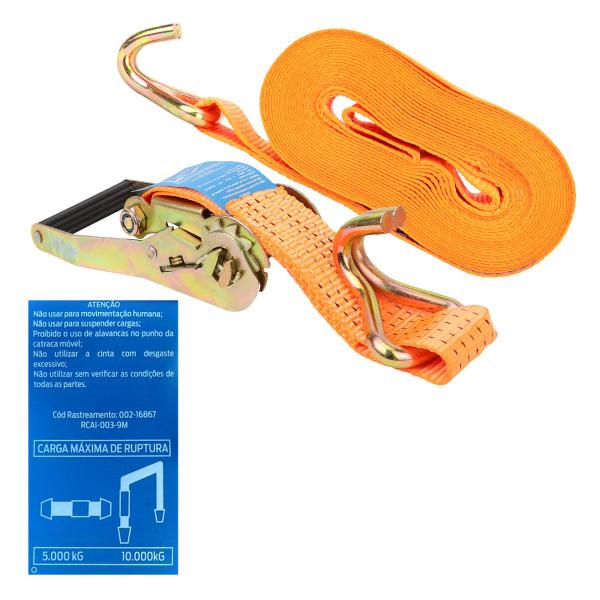 Kit 4 Cinta Catraca 5 Toneladas Amarração Carga Caminhão 9m - MIX Imagem de Kit 4 Cinta Catraca 5 Toneladas Amarração Carga Caminhão 9m