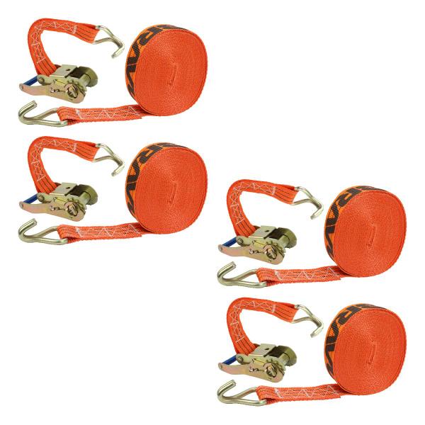 Kit 4 Cinta Com Catraca Nacional Amarração Carga 3Ton 9 Mts - BRAVUS Imagem de Kit 4 Cinta Com Catraca Nacional Amarração Carga 3Ton 9 Mts