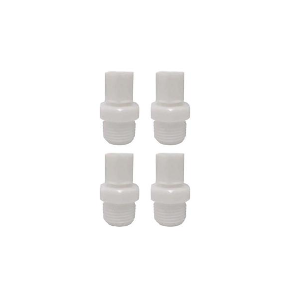 Imagem de Kit 4 Conector Macho Nylon Para Mangueira De 1/4 Rosca 1/4