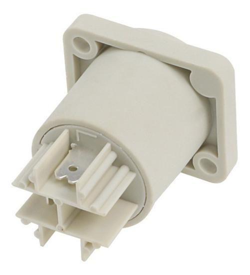 Imagem de Kit 4 Conector Powercon Out 3 Vias Femea Painel Branco Pratt