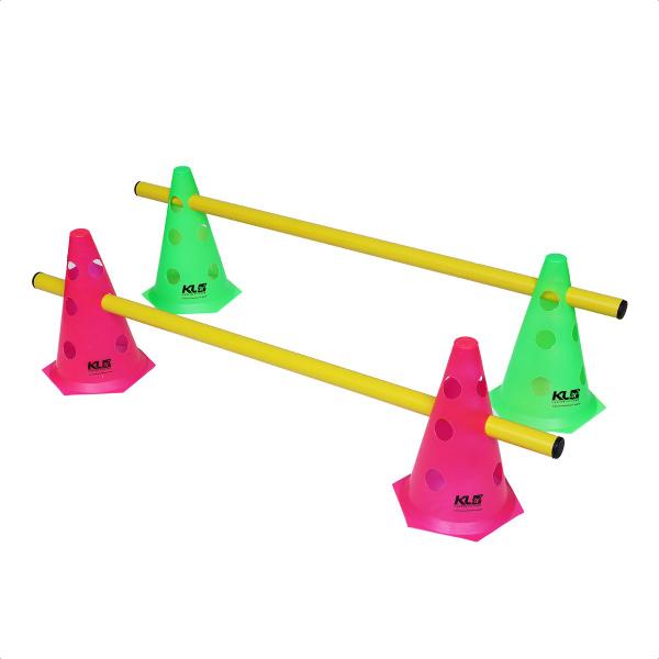 kit 4 Cones Com Barreiras Funcional Circuito Agilidade - KL Master Fitness Imagem de kit 4 Cones Com Barreiras Funcional Circuito Agilidade