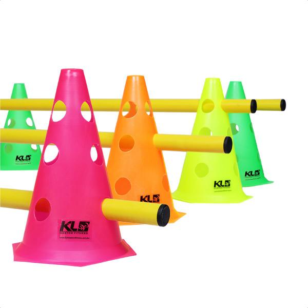 kit 4 Cones Com Barreiras Funcional Circuito Agilidade - KL Master Fitness Imagem de kit 4 Cones Com Barreiras Funcional Circuito Agilidade