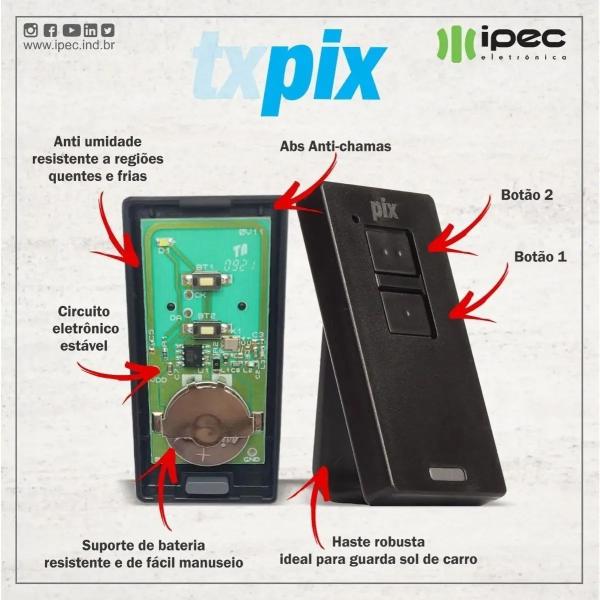 Kit 4 Controle Remoto Portão Universal Ppa Rcg Garen 433mhz - Ipec Imagem de Kit 4 Controle Remoto Portão Universal Ppa Rcg Garen 433mhz