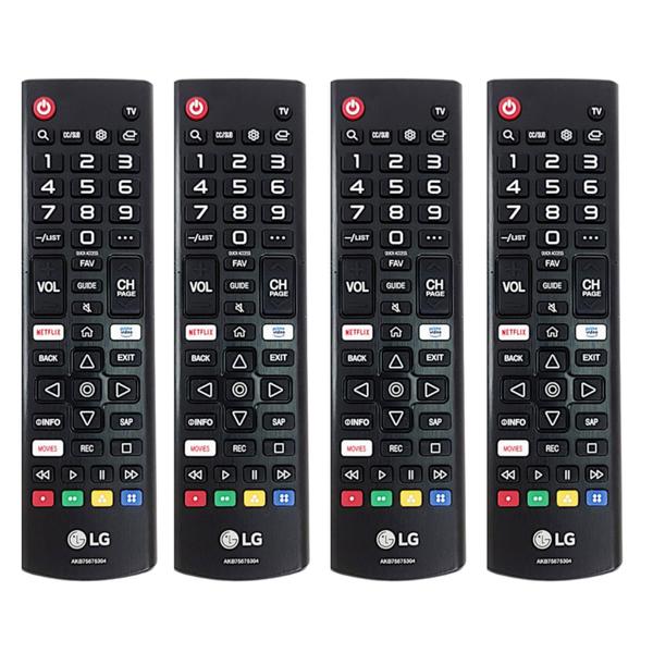 Imagem de Kit 4 Controles Remotos LG TV Smart AKB75675304