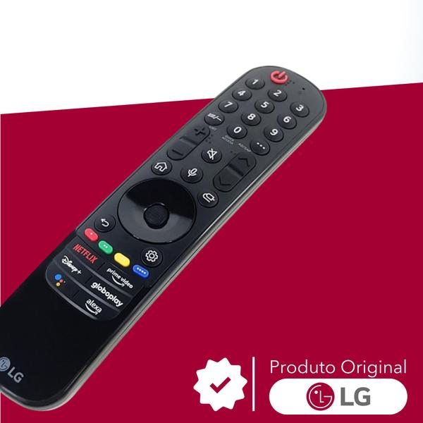 Imagem de Kit 4 Controles Smart Magic MR22GA TV LG 50UQ8050PSB, 55UQ801C0SB, 65UQ8050PSB - AKB76039903