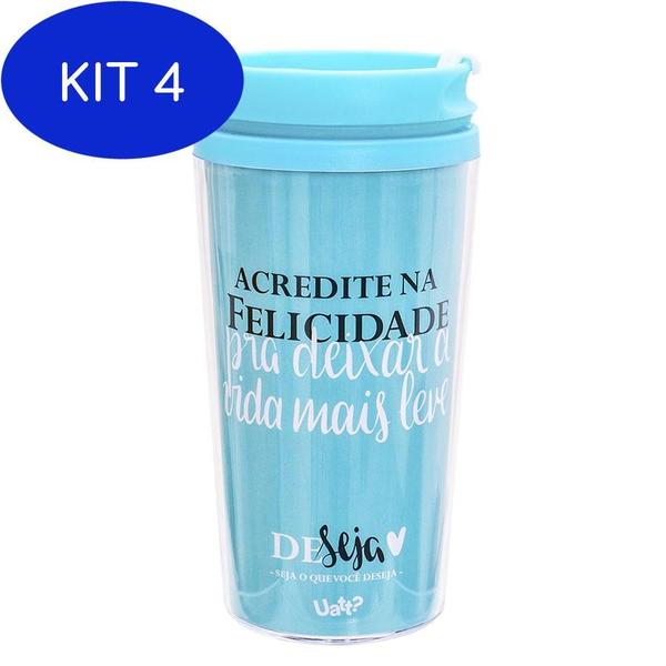 Imagem de Kit 4 Copo Térmico Pop 200 ml - Deseja