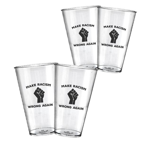 Imagem de Kit 4 Copos Big Drink Personalizados Make Racismo Wrong