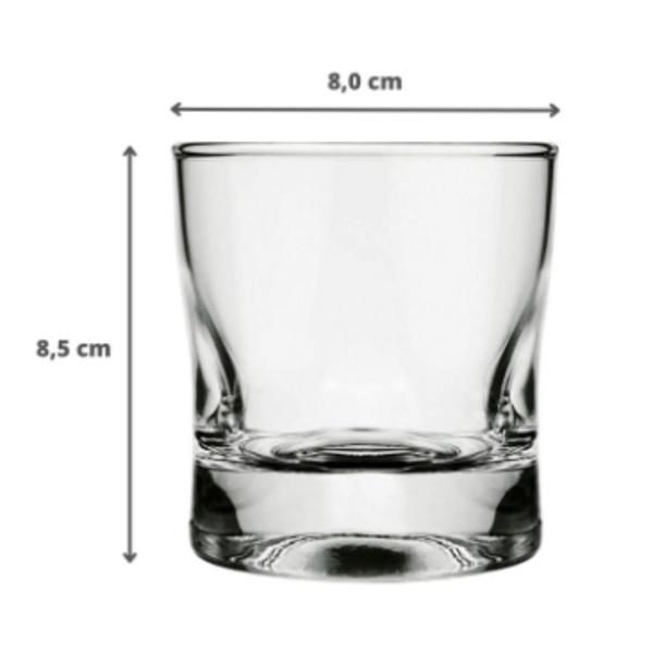 Imagem de Kit 4 Copos Whisky Drink Luxo Vidro Amassadinho Nadir 250ml