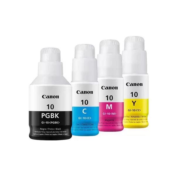 Imagem de Kit 4 cores de tinta original canon gi-10 g6010 g7010 - g10