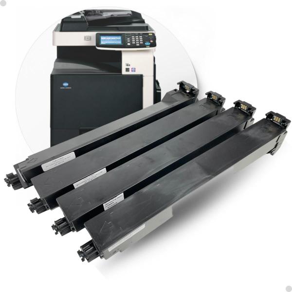 Imagem de Kit 4 Cores Toner Compativel Konica Tn-213 C200 C203 BKYMC