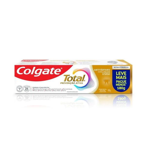 Imagem de Kit 4 Creme Dental Colgate Total 12 Anti Tártaro 180g