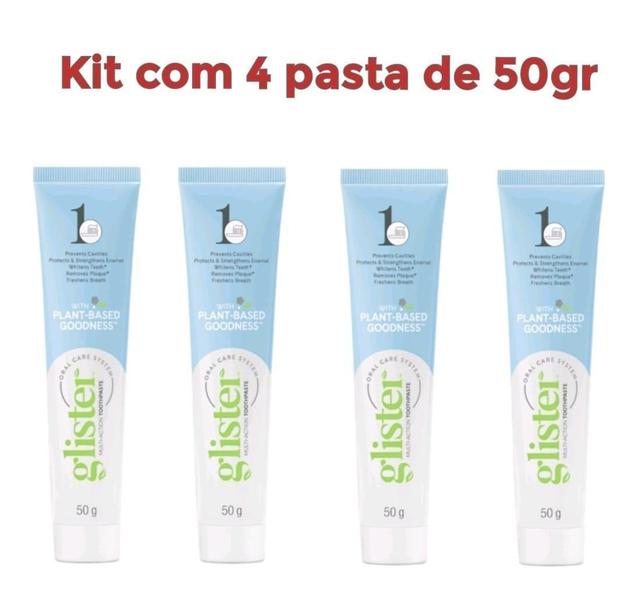 Imagem de Kit 4 Creme Dental Glister 50Gr Pasta De Dente Amway.