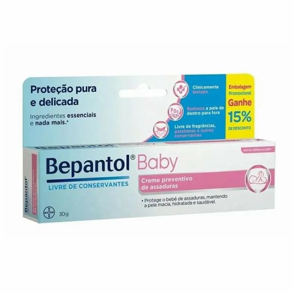 Imagem de Kit 4 Cremes Preventivo Assaduras Bepantol Baby 30g  Mappel