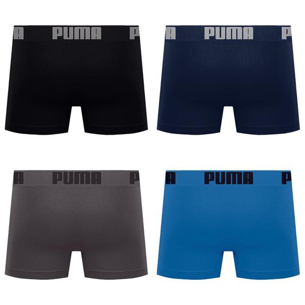 Imagem de Kit 4 Cuecas Boxer Puma Sem Costura Masculina