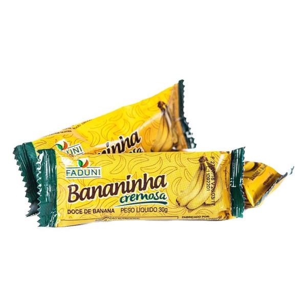 Kit 4 Cxs Bananinha Cremosa Faduni Com Açúcar Imagem de Kit 4 Cxs Bananinha Cremosa Faduni Com Açúcar