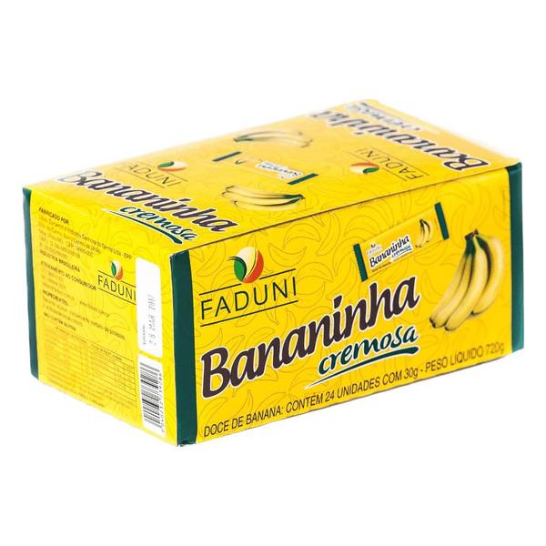 Kit 4 Cxs Bananinha Cremosa Faduni Com Açúcar Imagem de Kit 4 Cxs Bananinha Cremosa Faduni Com Açúcar