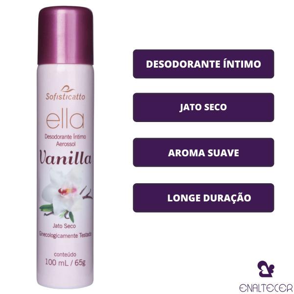 Imagem de Kit 4 Desodorante Intimo Feminino Vanilla Pelvico Atacado