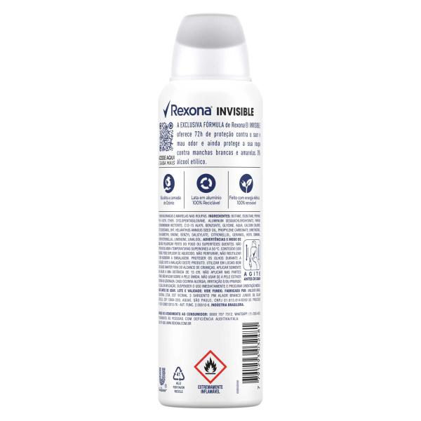 Imagem de Kit 4 Desodorantes Rexona Motionsense Antitranspirante Aerossol Invisible 150ml