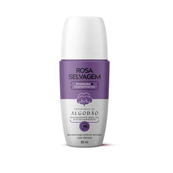 Imagem de Kit 4 Desodorantes Roll-on Clareador Rosa Selvagem Algodão 85ml