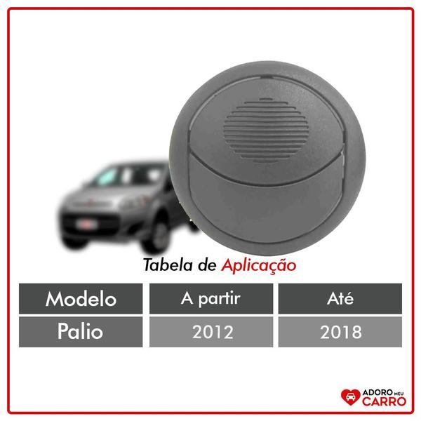 Kit 4 Difusor Ar Centrais + Laterais Palio 12 a 18 Cinza Claro - AUTOPLAST Imagem de Kit 4 Difusor Ar Centrais + Laterais Palio 12 a 18 Cinza Claro