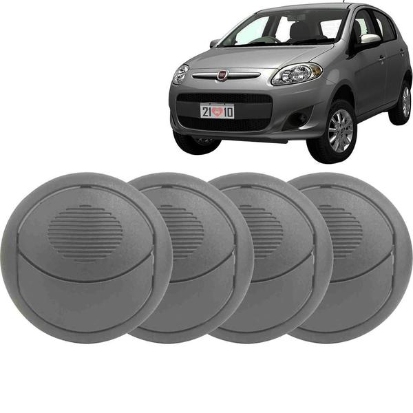 Kit 4 Difusor Ar Centrais + Laterais Palio 12 a 18 Cinza Claro - AUTOPLAST Imagem de Kit 4 Difusor Ar Centrais + Laterais Palio 12 a 18 Cinza Claro