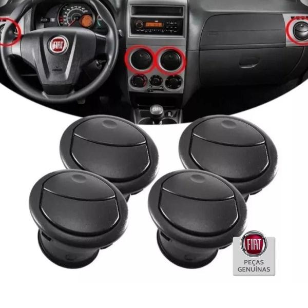 Kit 4 Difusor Ar Palio 2004 Ate 2017 (100213127) - Mopar Imagem de Kit 4 Difusor Ar Palio 2004 Ate 2017 (100213127)