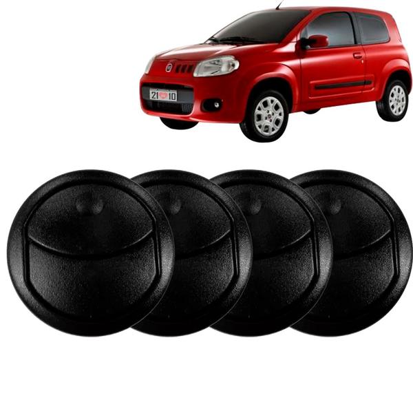 Kit 4 Difusor de Ar Centrais + Laterais Uno 10 a 19 Preto - ZR PLAST Imagem de Kit 4 Difusor de Ar Centrais + Laterais Uno 10 a 19 Preto