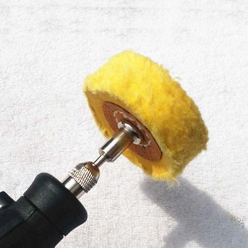 Kit 4 Disco Feltro Polimento limpeza Metal Aço Vidro Furadeira micro retifica - SteelTools Imagem de Kit 4 Disco Feltro Polimento limpeza Metal Aço Vidro Furadeira micro retifica