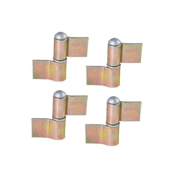 Kit 4 Dobradiça Gonzo Nº2 Com Aba 1'' Porta Portão Ferro - Jocec Imagem de Kit 4 Dobradiça Gonzo Nº2 Com Aba 1'' Porta Portão Ferro