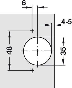 Imagem de Kit 4 Dobradiças Armário 90 Regulagem tridimensional Häfele