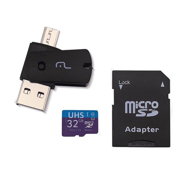 Imagem de Kit 4 em 1 Adaptador USB  32GB Multilaser - MC151