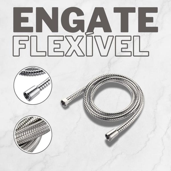 Imagem de Kit 4 Engate Flexível Chuveirinho Ducha Compacta Para Banheiro Higiênica 120cm Abs