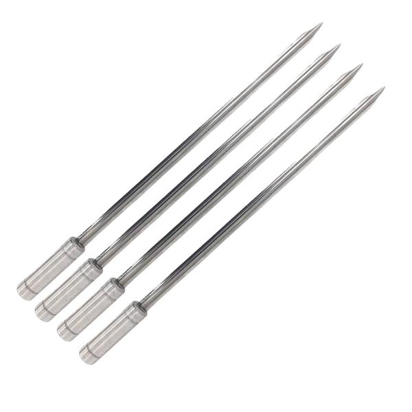 Imagem de Kit 4 Espetos Espada Inox 40cm Para Churrasco - Resistente