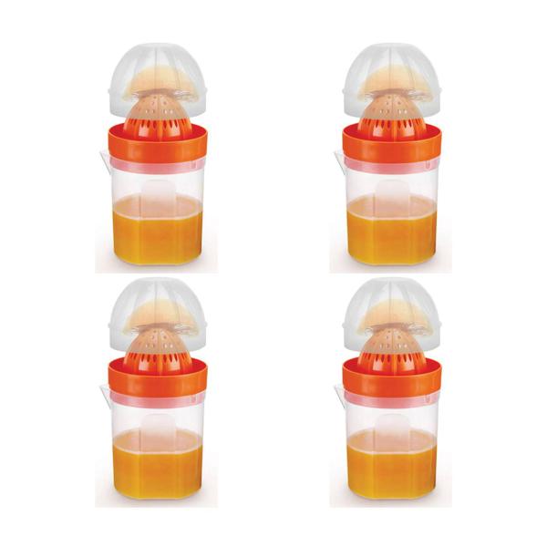 Imagem de Kit 4 Espremedores De Laranja Portátil 510ml C/Tampa-Nitron