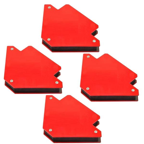 Imagem de Kit 4 Esquadros Magnéticos Para Solda 11Kg 25Lb Charbs