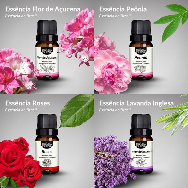 Imagem de Kit 4 Essências Premium 10ml - Jardim das Delícias