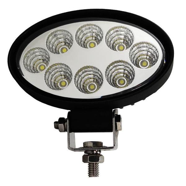 Imagem de Kit 4 Farol Milha 8 Led 24W 12V 24V Oval Carro Trator