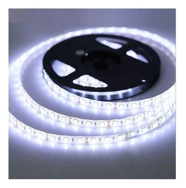 Imagem de Kit 4 Fita Led 5050 Branco Frio 300 Leds 5m + Fonte Grátis