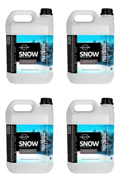 Imagem de Kit 4 Fluído Liquido Máquina De Neve Snow 5 Litros Nevoa