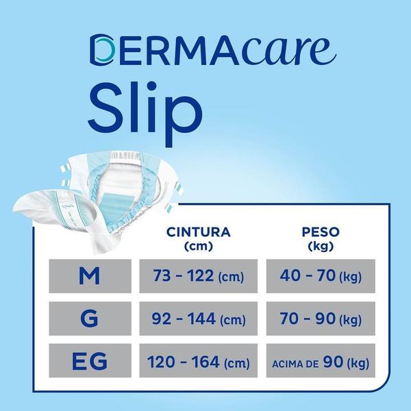 Imagem de Kit 4 Fraldas Geriátrica Tena Dermacare Slip Ultra G com 8 unidades