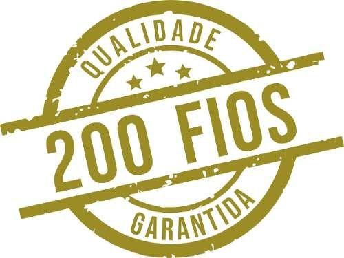 Imagem de - Kit 4 Fronhas 100% Algodão Percal 200 Fios Ponto Palito