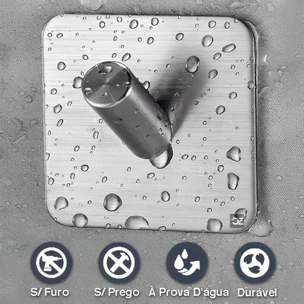 Kit 4 Ganchos Adesivo Parede Inox Pendurar Toalhas Roupas - OPEN ZEE Imagem de Kit 4 Ganchos Adesivo Parede Inox Pendurar Toalhas Roupas
