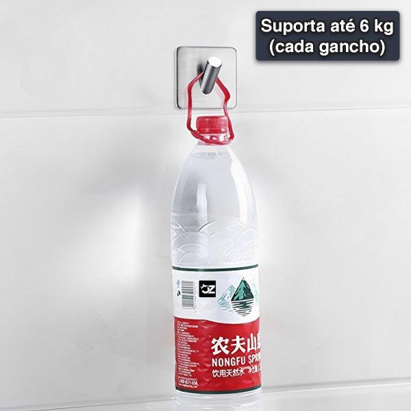 Kit 4 Ganchos Adesivo Parede Inox Pendurar Toalhas Roupas - OPEN ZEE Imagem de Kit 4 Ganchos Adesivo Parede Inox Pendurar Toalhas Roupas