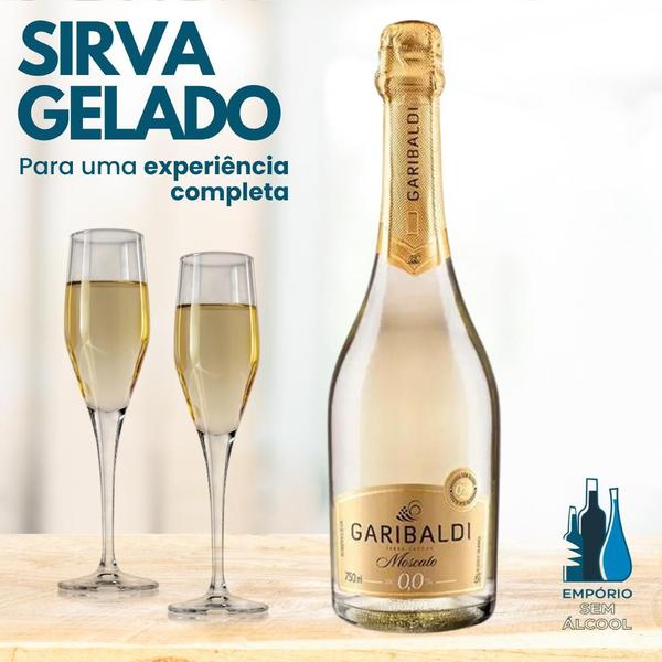 Imagem de Kit 4 Gaseificado Sem Álcool Garibaldi Moscato - 750mL