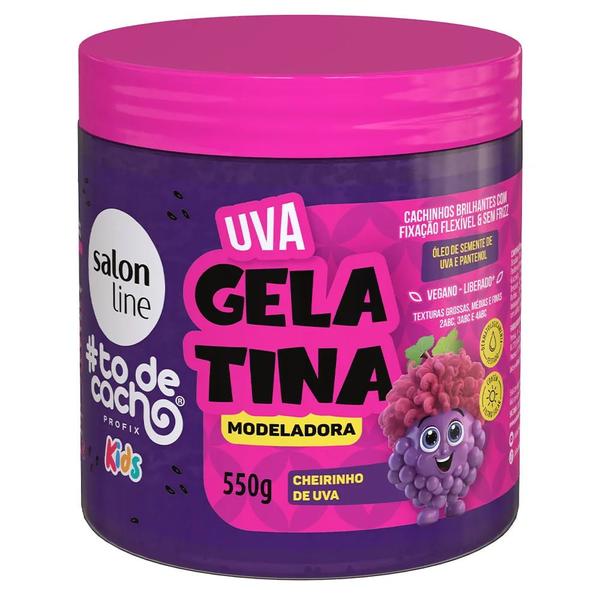 Imagem de Kit 4 Gelatinas Salon Line Todecacho Melão + Melancia + Maracujá + Uva 550g