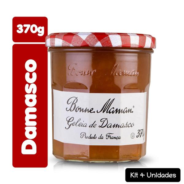 Kit 4 Geleia Bonne Maman Sabor Damasco - 370g Imagem de Kit 4 Geleia Bonne Maman Sabor Damasco - 370g