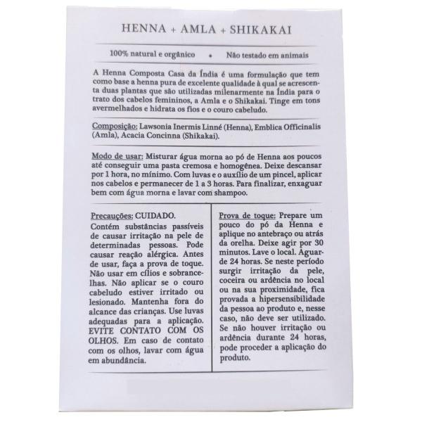 Kit 4 Hennas Composta Herbal Natural Powder Orgânico em Pó para Cabelos Ruivos - Casa da Índia Imagem de Kit 4 Hennas Composta Herbal Natural Powder Orgânico em Pó para Cabelos Ruivos - Casa da Índia