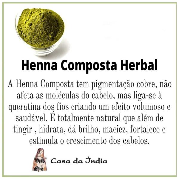 Kit 4 Hennas Composta Herbal Natural Powder Orgânico em Pó para Cabelos Ruivos - Casa da Índia Imagem de Kit 4 Hennas Composta Herbal Natural Powder Orgânico em Pó para Cabelos Ruivos - Casa da Índia