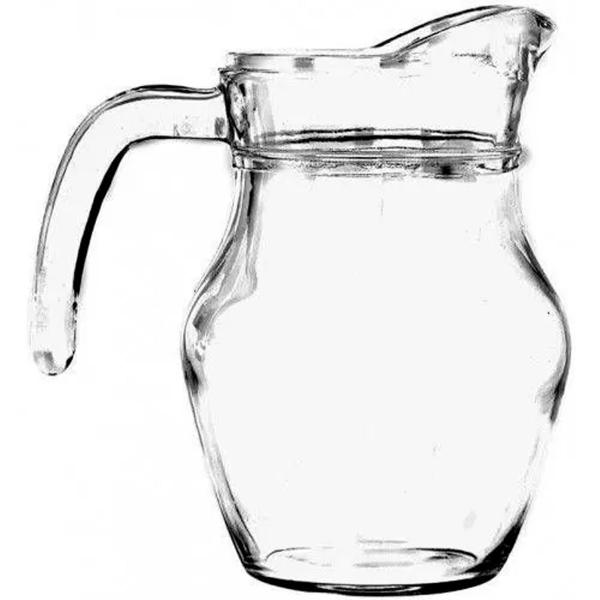 Kit 4 Jarras De Vidro Para Sucos E Refrescos 500ml com Alça - Original Line Imagem de Kit 4 Jarras De Vidro Para Sucos E Refrescos 500ml com Alça