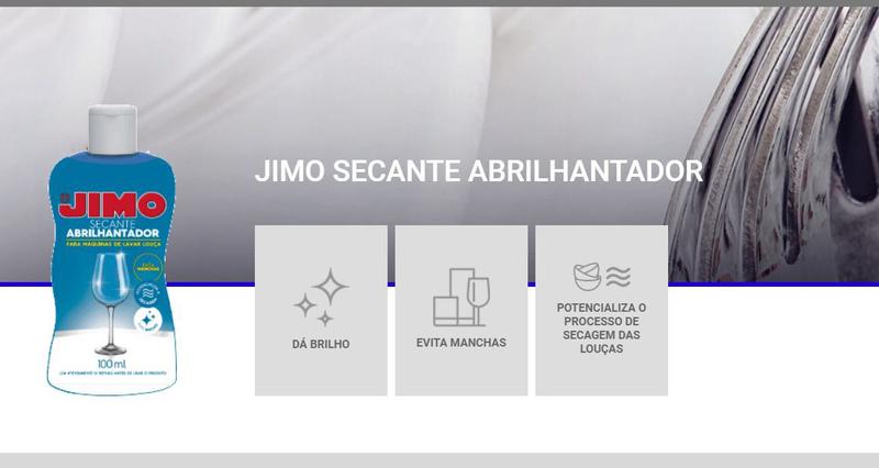 Imagem de Kit 4 Jimo Secante Abrilhantador Louça 100ml Original